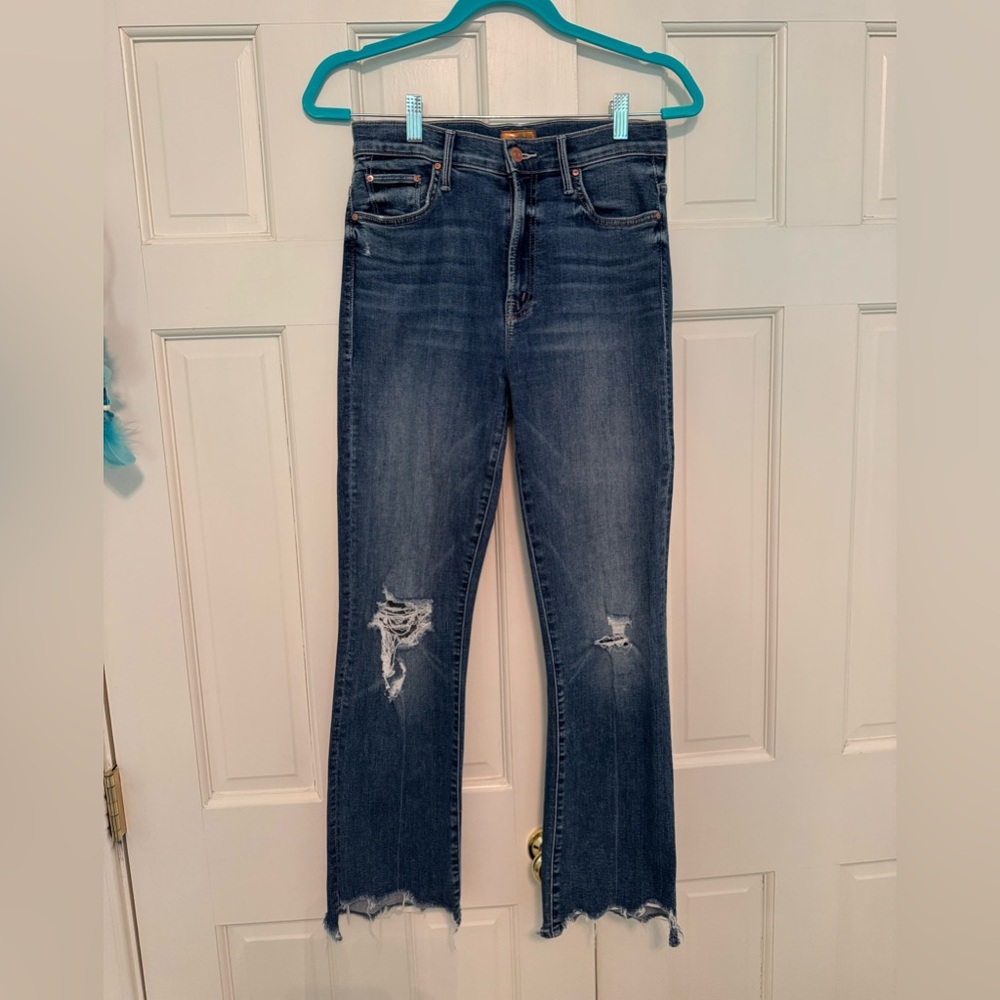 Mother The Insider Crop Step Chew Jeans
